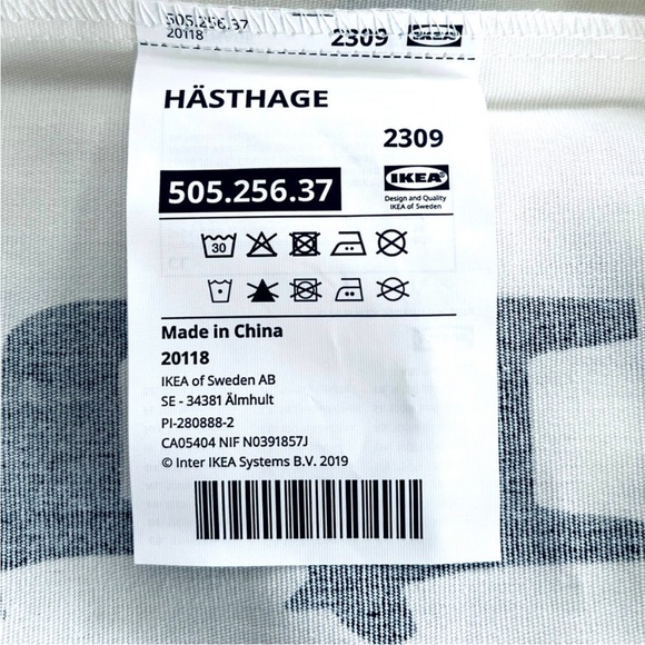 ♥️IKEA HASTHAGE Collection Christmas Holiday Cotton Shopping Grocery Tote Bag♥️ - Picture 5 of 6